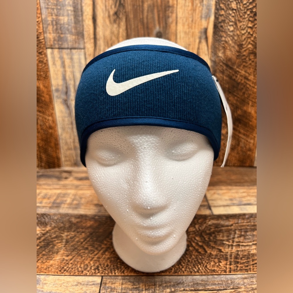 NEW NWT Nike Fleece Headband Unisex One Size Fits Most Navy Blue